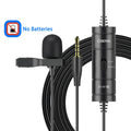 BOYA BY-M1 Condenser Lavalier Lapel Clip-on Microphone 3.5mm TRRS 6M Mic For PC iphone DSLR Camera YouTube Recording Streaming
