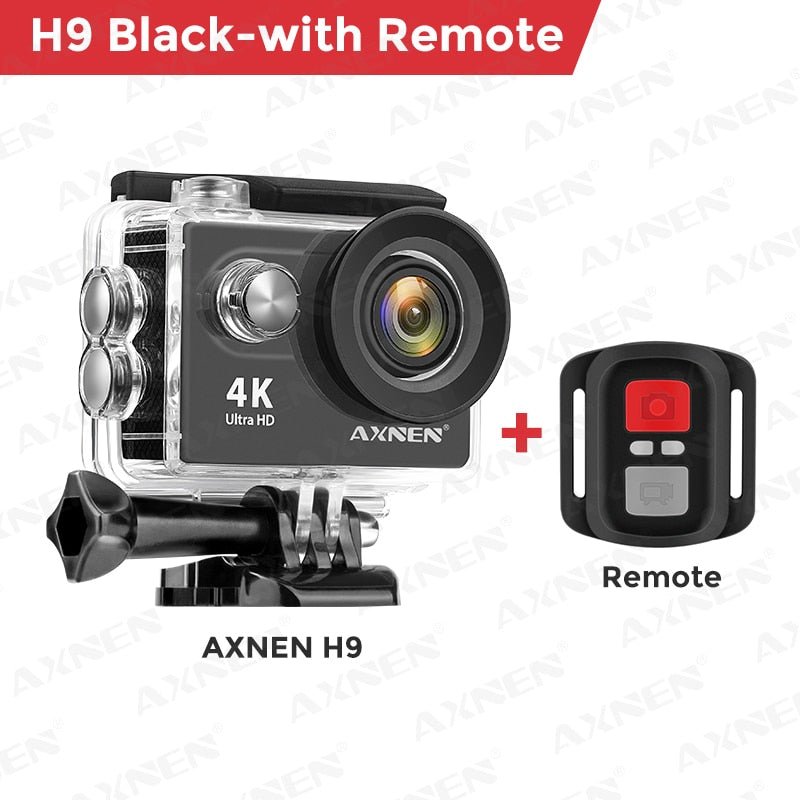 Câmera de Ação AXNEN H9R H9 Ultra HD 4K 30fps 1080P 60fps WiFi Case A Prova D'agua