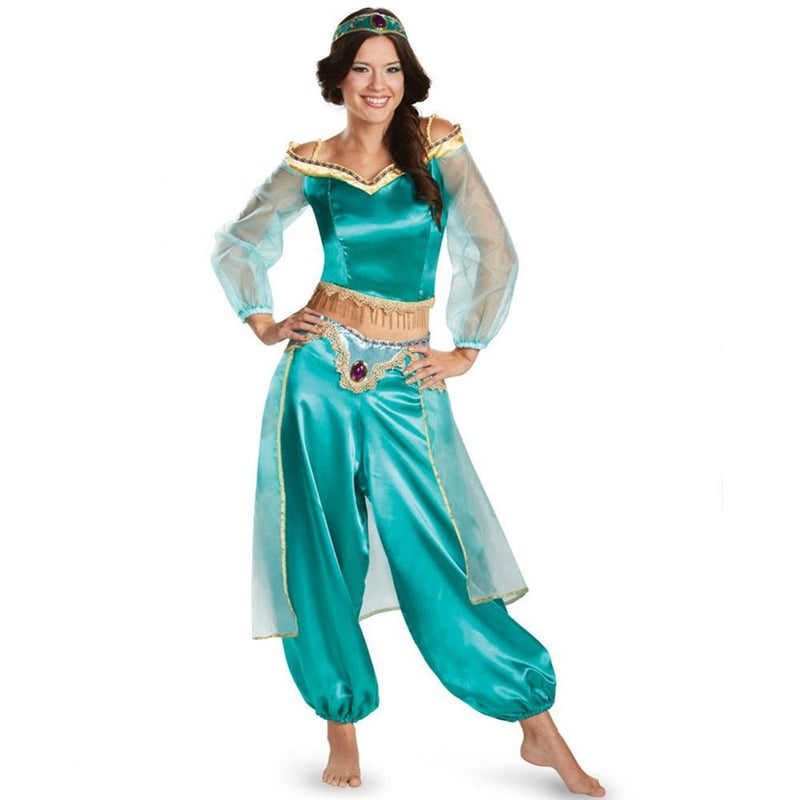 Fantasia Princesa Jasmine Aladdin Cosplay Carnaval | LunoSom